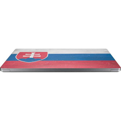 Slovakia Flag Distressed Laptop Skins